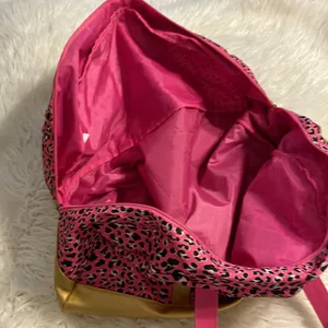Simply Southern Weekender Bag excellent condition pink , gold and black high 13” thumbnail 10