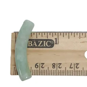 The Bar Curved Jade Bar Necklace Or Bracelet Repair Replacement 1 Pc thumbnail 3