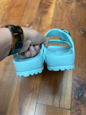 Birkenstock Women's Arizona Stealth Buckle EVA Sandals in Surf Green 39 thumbnail 9
