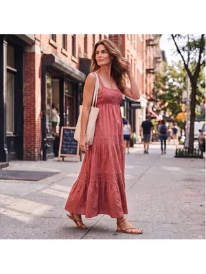 Women's J.Crew Red Maxi Dress Size M Size M thumbnail 2