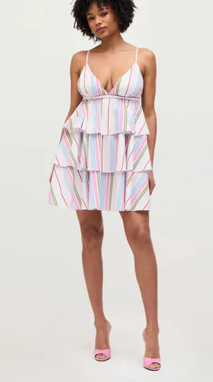 Hill House Gigi The Dress Multicolor Stripes thumbnail 1