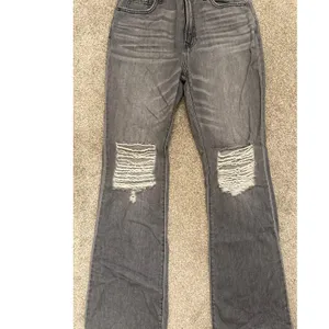 Hidden Happi Flare Jeans Women's 27 Gray High Rise Distressed 100% Cotton thumbnail 4