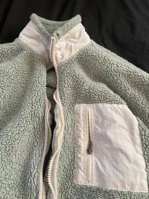 PacSun Mint Green Fluffy Jacket thumbnail 4