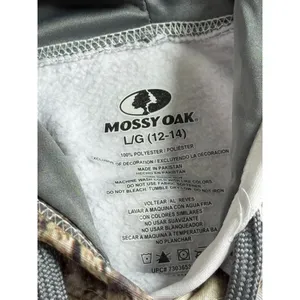 NWT Womens Mossy Oak white camo‎ pullover perfect hoodie outdoor hiking size L thumbnail 3