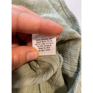 Blu Pepper Perch Sage Green Crinkle Tunic Blouse V Neck 3X Plus Size thumbnail 10