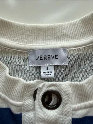 Evereve Bailey Striped Grommet Sweatshirt Size Small thumbnail 6