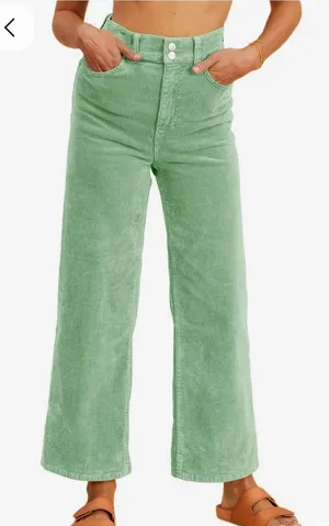 Billabong Green Pants Wide-Leg thumbnail 1