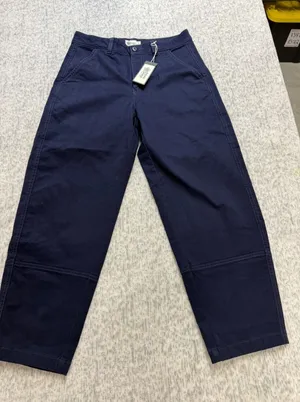 Alpine Design Womens Barrel Pant Deep Navy Blue High Rise ADW24905 Size 6 NEW. thumbnail 1