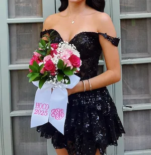 Sherri Hill Homecoming Dress Black thumbnail 5