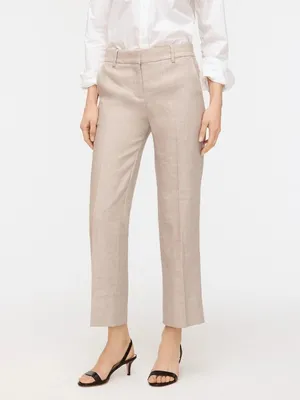 NWT Womens Size 10 10x26 J. Crew Peyton Crop Pant in Stretch Linen NEW thumbnail 2