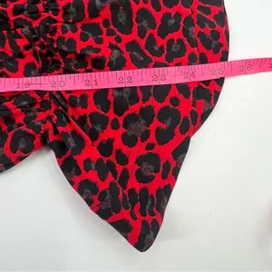 Zadig‎ & Voltaire Tibo Print Leo Ruffle Leopard Cheetah Top red XS thumbnail 8