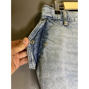 Aeropostale Low Rise Cargo Jeans Womens L Light Wash Blue Wide Leg Relaxed Denim thumbnail 6
