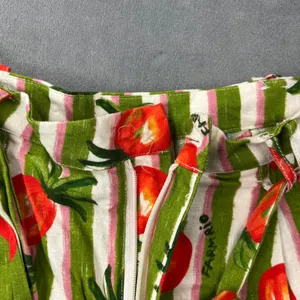 Farm Rio Anthropologie Pineapple Striped Shorts XS Green Pink Tropical Boho thumbnail 8
