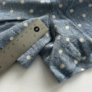 Old Navy Blue Polka Dot Linen Mid Rise Shorts Sz‎ 2 thumbnail 7