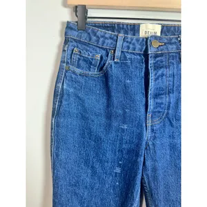 Sézane The Slim Parfait High Rise Straight Leg Jeans Indigo Blue Size 38 US 6 thumbnail 3
