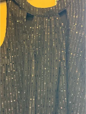 Leslie Fay Black Sequin Mini Dress Size 4 Formal Semi Formal thumbnail 3
