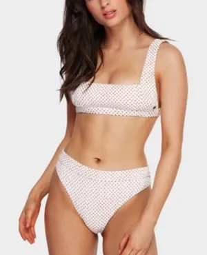 Billabong white red polka dot bikini swim suit set thumbnail 1