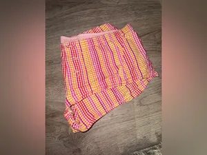 Vintage Y2K PINK Victoria’s Secret Plaid Low waist super short shorts thumbnail 3