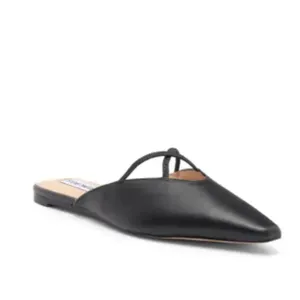 NEW Pammie Mule (Women) 8M, BLACK LEATHER Slip On thumbnail 2