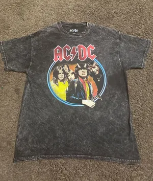 AC/DC Washed Tee Size Large thumbnail 1