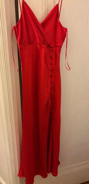 ZARA Red Dress Long thumbnail 1