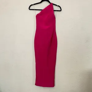 House of CB “Sasha” Hot Pink Midi Bandage Dress‎ NWOT size XS thumbnail 6
