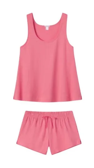 LAKE Pointelle Pajama Shorts Set in Petunia Pink Womens XXL PJs Loungewear thumbnail 1