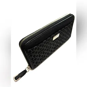 Coach Madison needlepoint accordian wallet op art fabric thumbnail 6