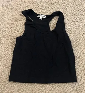 C812 top small black crop top shirt thumbnail 1