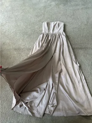 Vera Wang Strapless Pale Purple Dress thumbnail 2