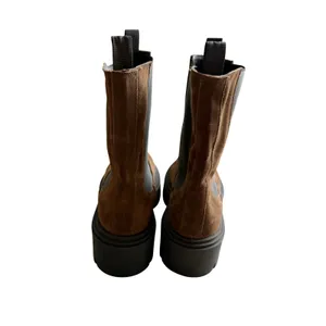 Steve Madden Wisteria Brown Suede Lug Sole Platform Chelsea Boots Size 6 NEW thumbnail 5