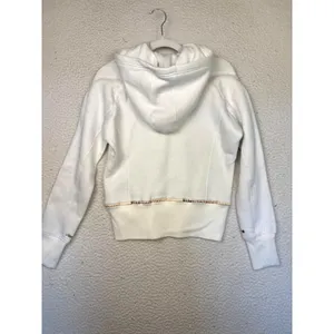 Coogi Hoodie Womens Medium White Full Zip Embroidered Logo‎ Fleece Raglan Sleeve thumbnail 2