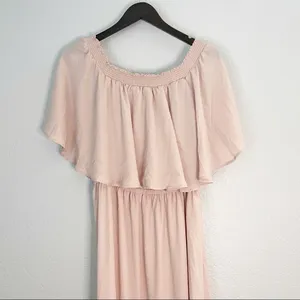 NWOT SHOW ME YOUR MUMU SMYM Hacienda Maxi Dress Dusty Blush XXL thumbnail 7
