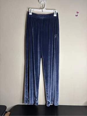 Pink velour set hoodie and track pants size medium thumbnail 3