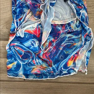 SHEIN Colorful Swirl Pattern Dress thumbnail 6