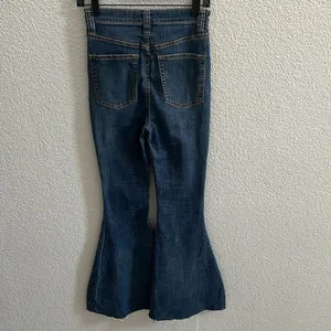 We the Free People High Waist Extreme‎ Flare Jeans Button Fly Stretch SZ 27 thumbnail 5