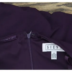 Siena Womens Side-Gathered Dress Removable Straps SATP1607 Plum Purple 12 thumbnail 5