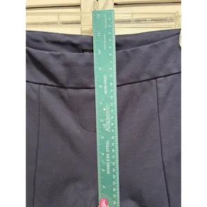 Hilary Radley Navy Skinny Pants Size Sm Mid Rise Elastic‎ Waist Pull On thumbnail 2