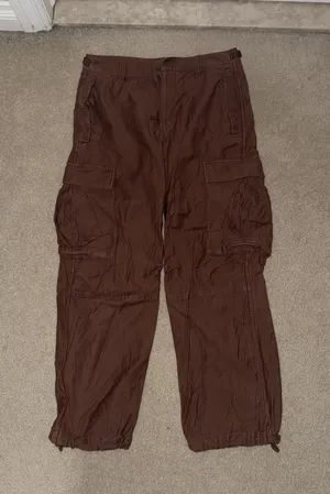 TNA Aritzia Brown Cargo Pants  thumbnail 1