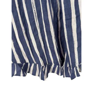 NWT Anthropologie Long Sleeve Sweetheart Midi Dress Blue Striped Size Small Boho thumbnail 14