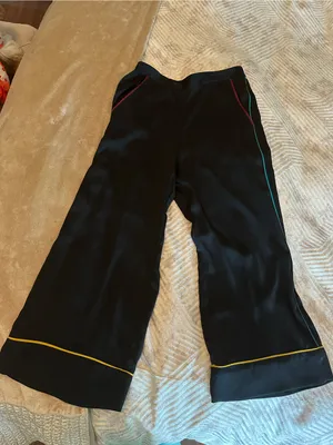 BCBGeneration Black Joggers with Yellow, Teal and Pink Piping thumbnail 5