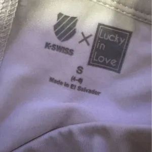 Lucky in Love x KSwiss White Layered Women's Skort golf tennis size small thumbnail 3