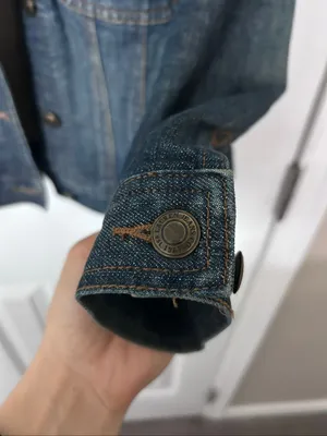 VIntage Lauren Jeans CO Ralph Lauren Women's LS Button Front Denim Jacket MD Dar thumbnail 5