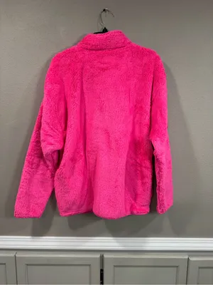 NWT VS PINK Soft Hot Pink Sweatshirt Full Zip thumbnail 4