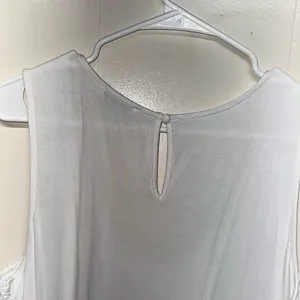 Ricki's Pink and White Lace Floral Tank Top thumbnail 5