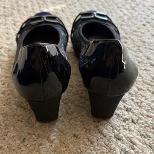 IMPO Women's Black Patent Dress Shoes with Silver Accents Size 9 thumbnail 10