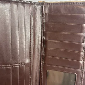 Coach Women's Patent Leather Accordion Zip Wallet Brown OS thumbnail 11