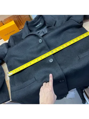 Lauren Ralph Lauren Wool Blend Black Reefer Coat Size 18 Quiet Luxury Minimalist thumbnail 16