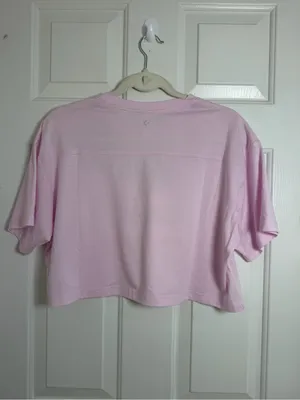 Converse Pink Strawberry Graphic Crop Tee thumbnail 3