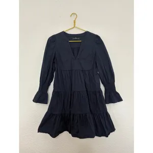 Tuckernuck Pomander Place Navy Cotton Poplin Kenzo Mini Dress Size Medium thumbnail 4